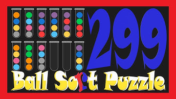 Ball Sort Puzzle Level 299 🎯No Extra Tubes😂Game Walkthrough😘
