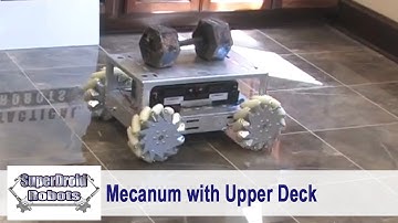 Mecanum Robot with Upper Deck - IG52 by SuperDroid Robots