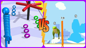 Longest Neck Stack Run 3D vs Long Neck Stack Run 3D Android, ios mobile games