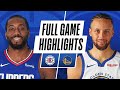 CLIPPERS At WARRIORS FULL GAME HIGHLIGHTS January 8 2021