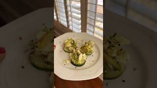 My favorite little cucumber snack! #recipeoftheday #cucumbersnack #recipeshorts