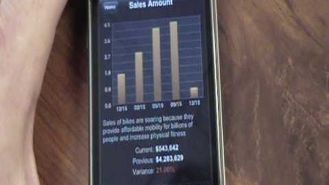 PushBI Mobile for the Apple iPhone - Personalized Business Intelligence Solution