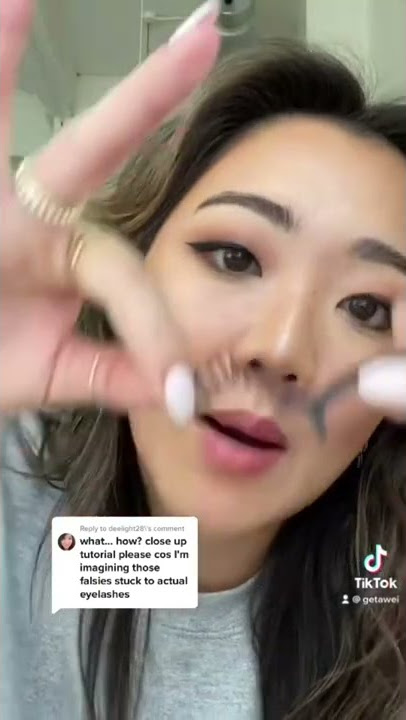Monolids lash hack! Falsies under your lashes