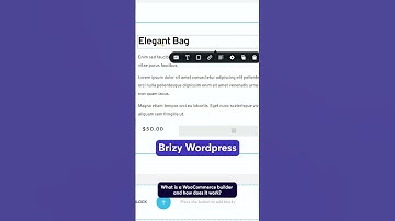What is a WooCommerce builder and how does it work? #brizy #woocommerce