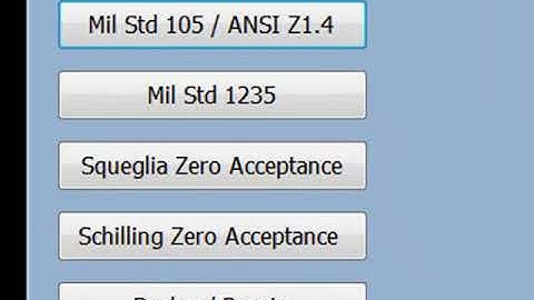 Snap Sampling Plans! AQL Sampling Software