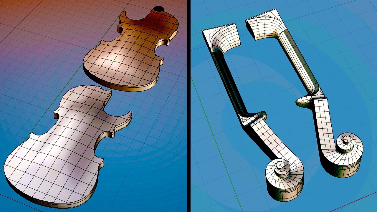 Making An Electric Violin Part 2 The CNC Strategy - YouTube