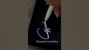 Signature Style “Chandralekha”🖊️ Comment your name! #calligraphy #autograph