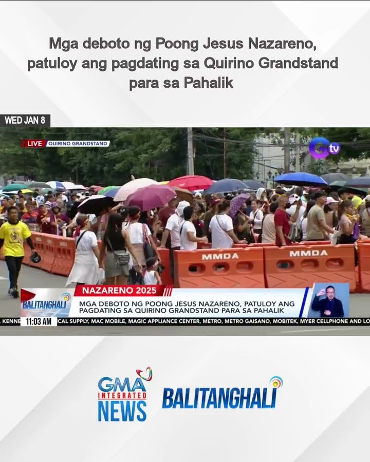 Mga deboto ng Poong Jesus Nazareno, patuloy ang pagdating sa Quirino Grandstand... | Balitanghali