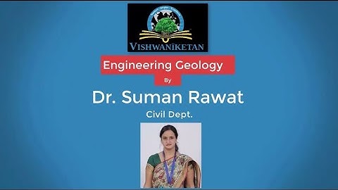 Engg. Geology: Video4-Ground Water