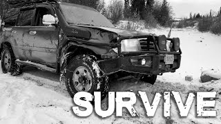 Survive The Dempster Highway Catastrophic ROLLOVER | Landcruiser Saved My Life