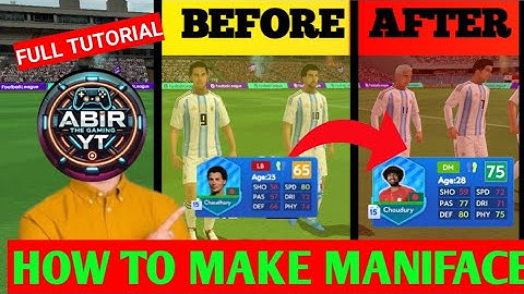How to make mini face for football league 2025 .Ful tutorial.