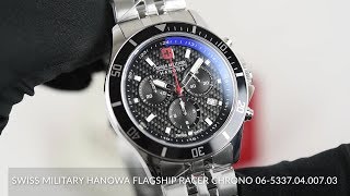 Swiss Military Hanowa Flagship Racer Chrono 06-5337.04.007.03 - YouTube