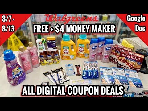 Walgreens Free & Cheap Coupon Deals & Haul | 8/7 – 8/13 | Easy ALL DIGITAL Money Maker Haul 🙌🏽