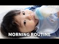 Japanese baby morning routine  8 monthsold  spring in japan