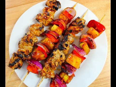 Barbecue Chicken and Pineapple Skewers Recipe