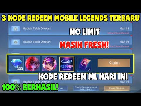 BURUAN! 3 KODE REDEEM ML TERBARU KODE REDEEM MOBILE LEGENDS KODE REDEEM ML HARI INI JANUARI 2024