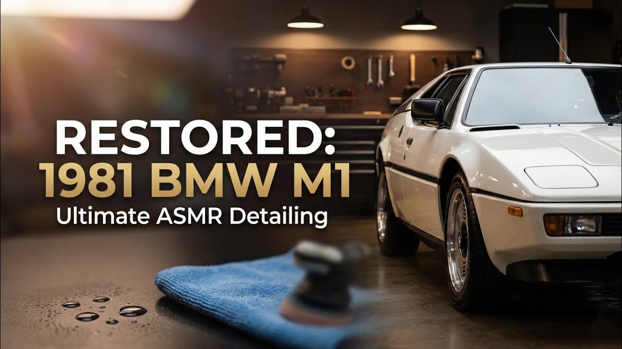 "ASMR Full Restoration: White BMW M1 1981 From Abandoned to Legendary Supercar ✨"