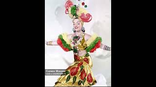 Carmen Miranda - Digital colorized, colors by page  (video animation from photo)