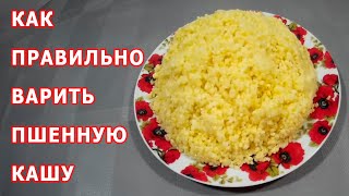 Как приготовить пшенную кашу на воде