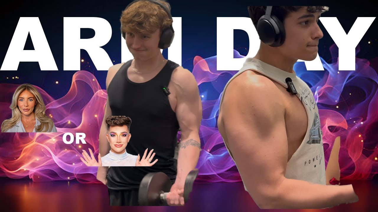CRAZY ARM DAY | we got mics: interviews and gains - YouTube