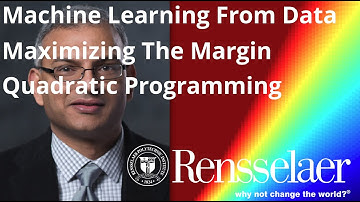 23-d LFD: Finding the maximum margin hyperplane with quadratic programming.