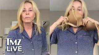 Chelsea Handler Turns Her Bra Into a Face Mask in DIY Tutorial | TMZ Live