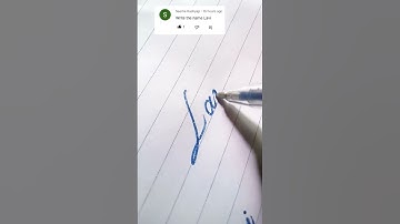 Name "Lavi" in cursive | #shorts #calligraphy #thinkingart