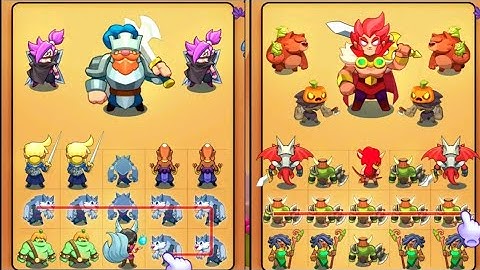 Max Level in Merge Hero Empire Evolution Fight Gameplay