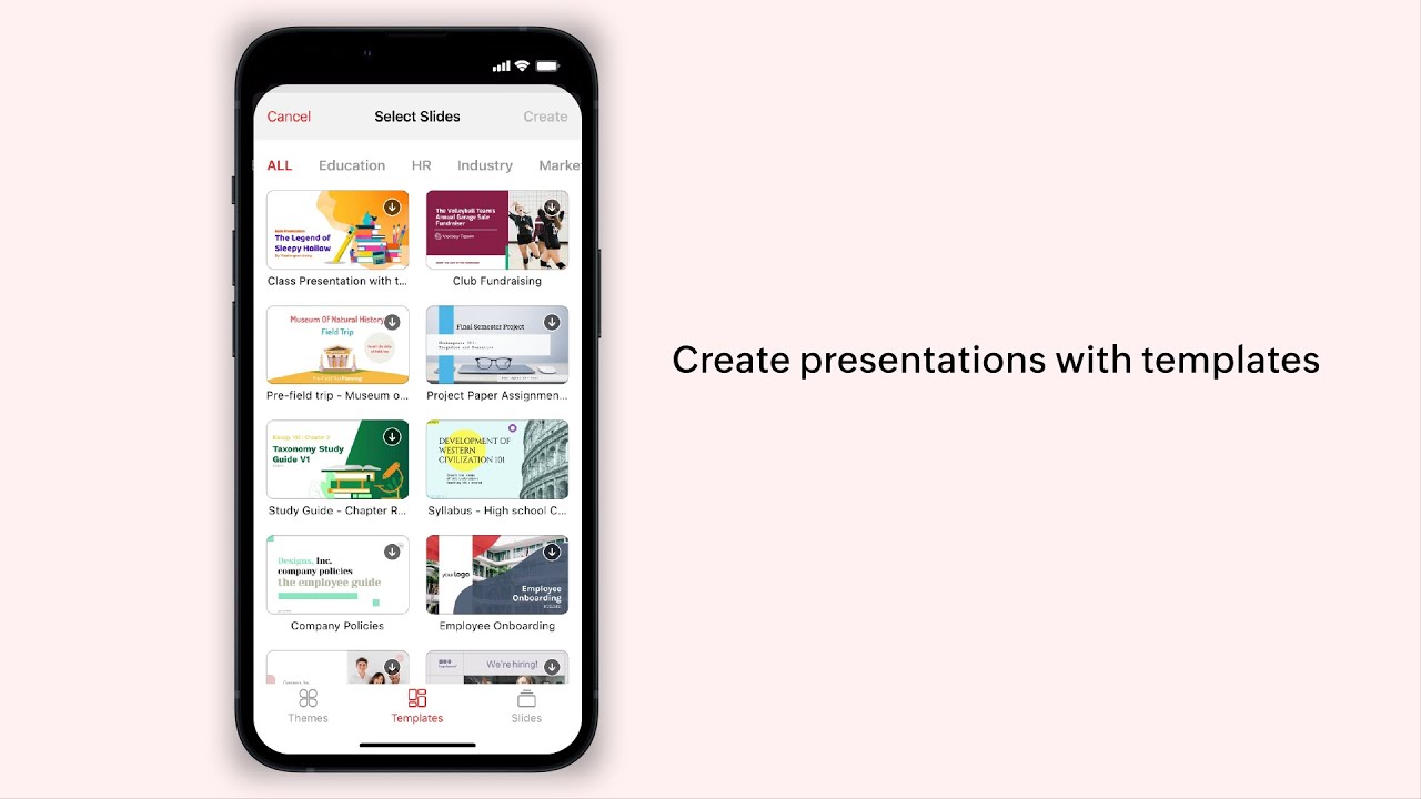Zoho Show: Create presentations with templates with Show app for iOS ...