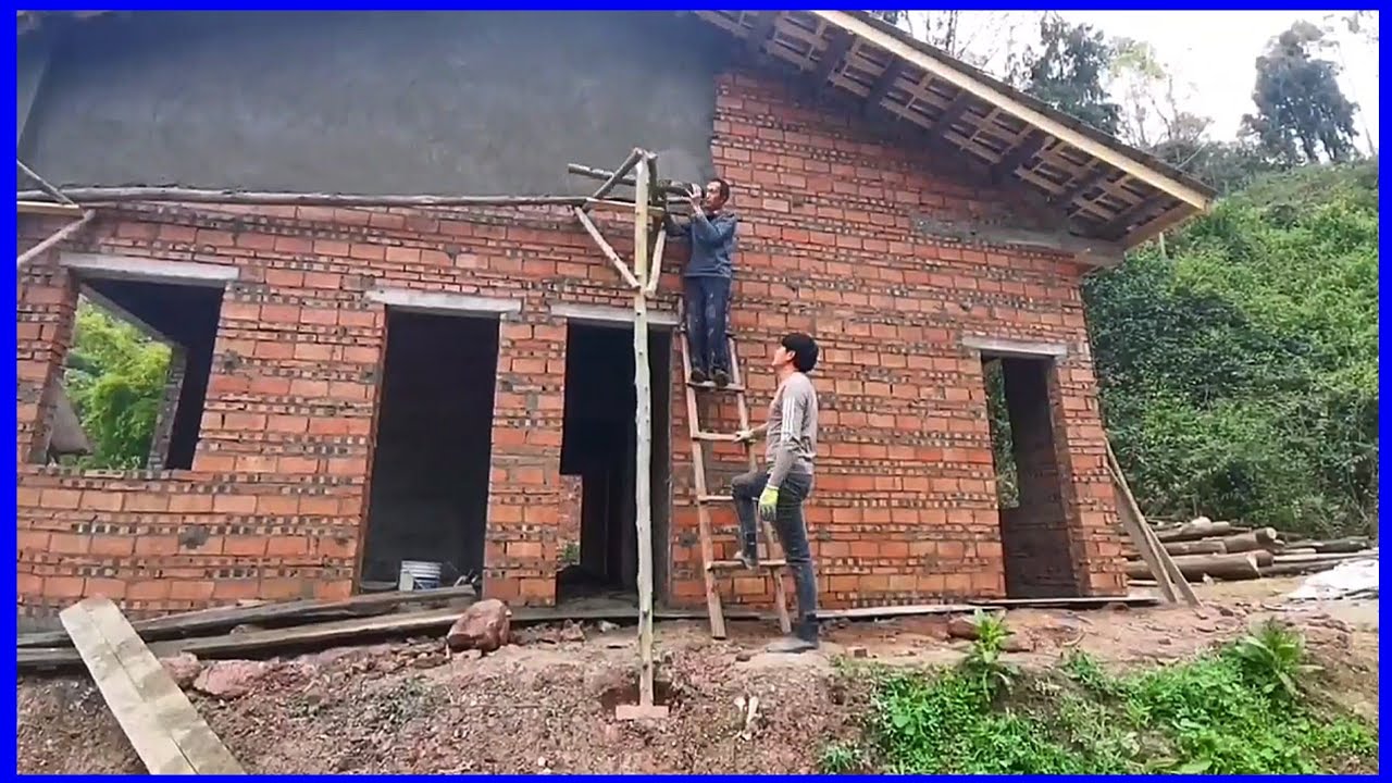 Build a beautiful garden house in the remote countryside of China