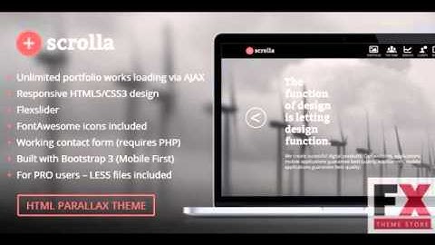 Preview Scrolla - Parallax HTML Template TForest