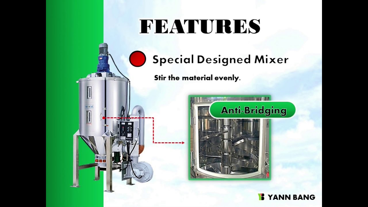 PET Crystallizer, CHD Crystallized Hopper Dryer, YANN BANG