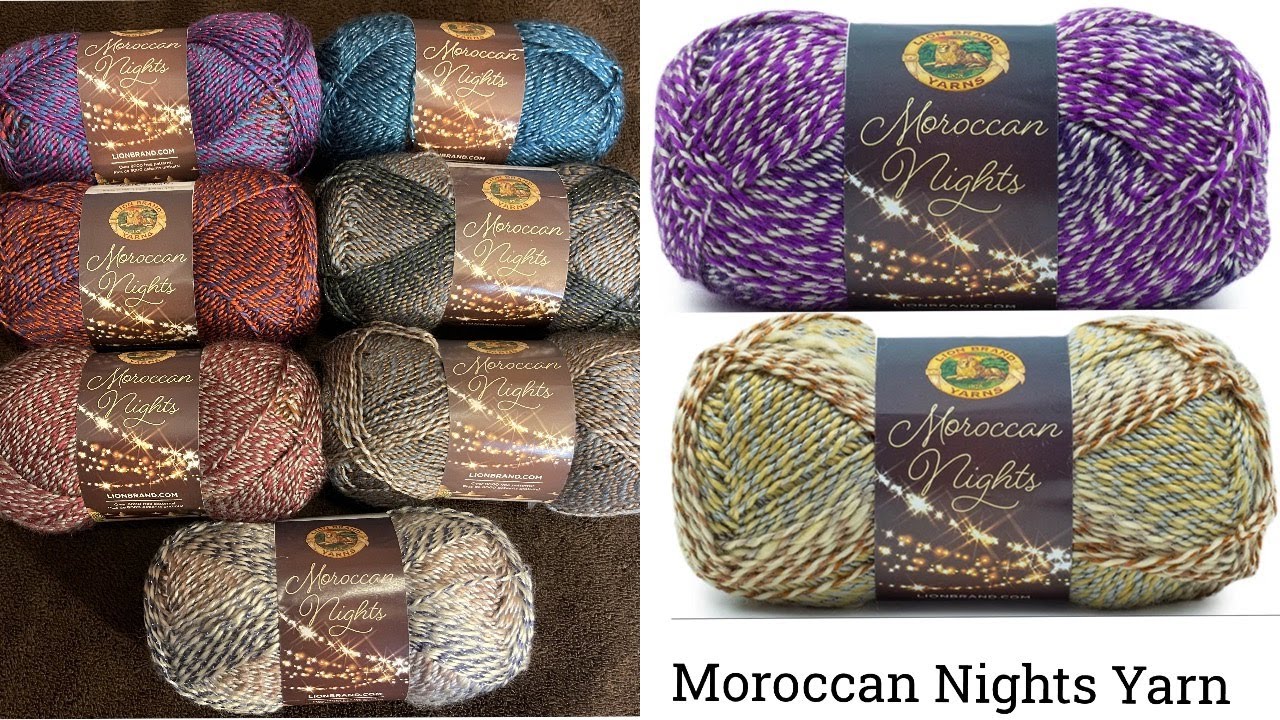 Moroccan Nights Review, LION BRAND YARN
