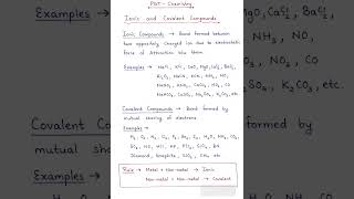 Ionic and covalent 30 sec mai clear #ionicbond #covalentbond #bpsc#neet#learnfast##viralshorts