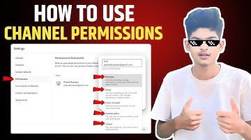 How to Use Channel Permissions | How to Add Editors & Managers to Your YouTube Channel 2025