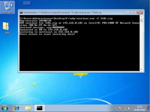 WIN7: Open Source Tools - UDPCast on Windows