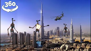 Short Film Siren Head Attack Dubai Burj Khalifa | 360 VR Movie