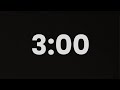 3 Minute Timer with Ticking Sound | 180 Second Countdown Timer for Study & Focus