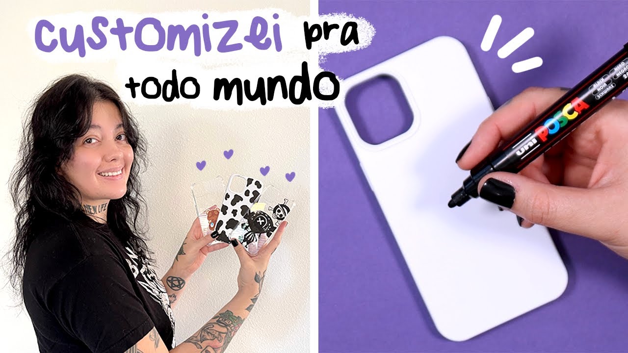 FIZ CAPINHA DE CELULAR CUSTOMIZADA PRA TODO MUNDO DE PRESENTE!