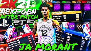 🚨New🚨Best Slashing Playmaker/ JA MORANT Build in 2K21 NEXT GEN.( After PATCH 1)