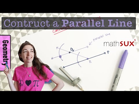 How to Construct a Parallel Line ⭐ Geometry ⭐ MathSux