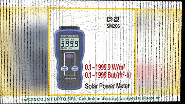 RZ Solar Power Meter Light Meter Solar Radiation Tester Optical Solar Research Glass Light Intensity