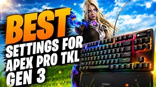BEST APEX PRO TKL GEN 3 SETTINGS FOR FORTNITE! (FAST + 0 INPUT DELAY) screenshot 4