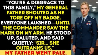 My General Father Ripped Off My Badge and Screamed “DISGRACE!” — Until the Commander Saluted Me.