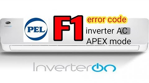 PEL inverter#ac# F1 error code solution
