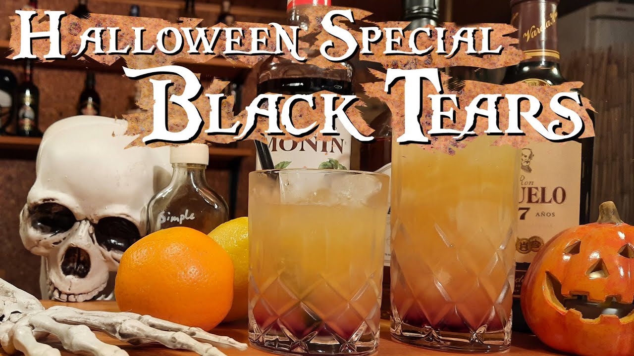Halloween Cocktail 🎃 Black Tears YouTube