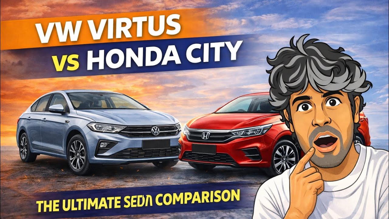 VW Virtus vs Honda City: The Ultimate Sedan Comparison (2025) | City vs Virtus: Chandu Views 