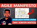 Agile Manifesto Explained | ISTQB Agile Tester Exam | Day 3