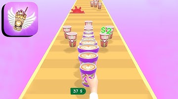 COFFEE STACK ALL LEVELS GAMEPLAY ANDROID,IOS (LEVELS 9-10)