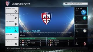 Pes 2018 calgiri and  england master league season 1 italian cup round 3 1st leg napoli